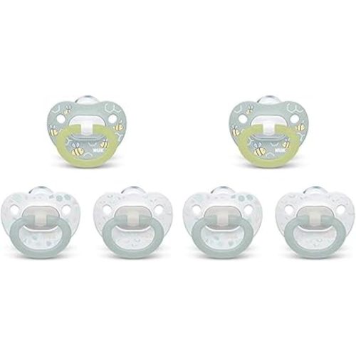 NUK Orthodontic Pacifier Value Pack, Boy, 0-6 Months, 3-Pack (Pack of 2)