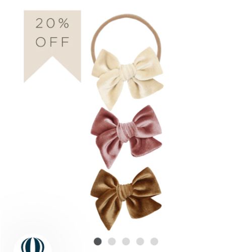 Velvet Bow 3 Pack: Rose Headbands – Lou Lou & Company