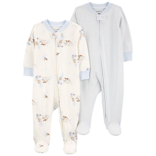 Baby 2-Pack 2-Way Zip Sleep & Plays - Carter's | Carter's