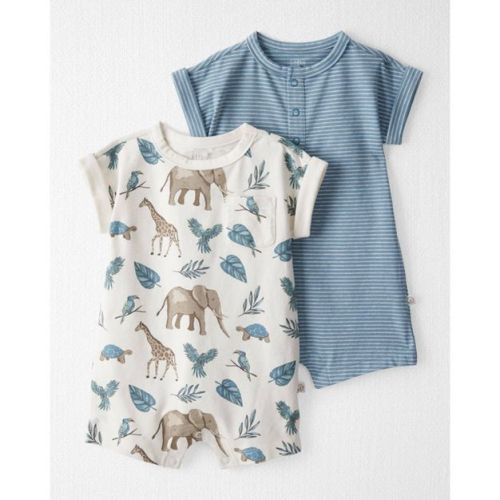 Little Planet By Carter's Organic Baby 2pk Romper - 9m