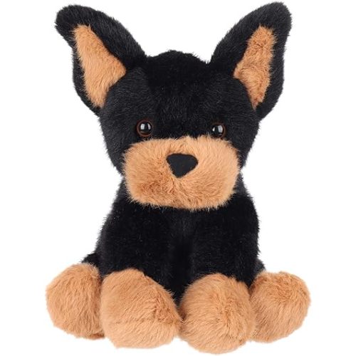 Apricot Lamb Toys Plush Doberman Stuffed Animal Dog Puppy Soft Cuddly Perfect for Child 8 Inches