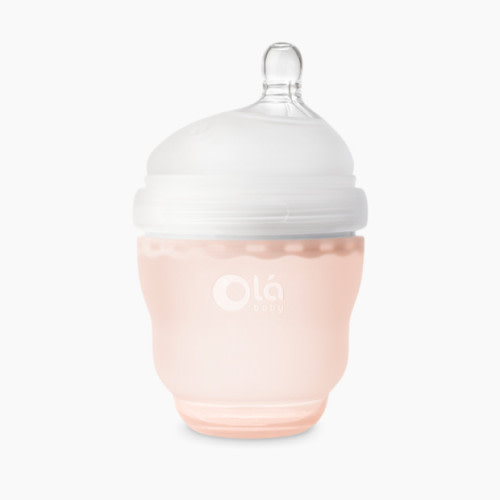 Olababy Gentle Baby Bottle - Coral, 4 Oz, 1