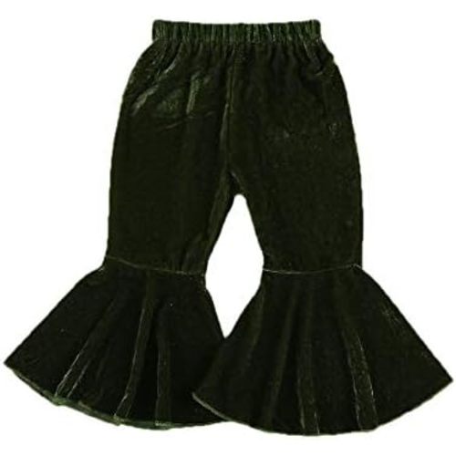 Toddler Bell Bottoms Baby Girls Ruffle Leggings Bell-Bottomed Flare Pants Trousers