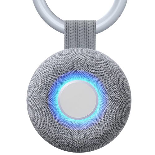 Portable Sound Machine - White Noise Sound Machine for Baby Adult, Travel Donut Sound Machine for Sleep, 15 Soothing Sounds & 7 Colors Night Light, Breathing, Baby Shusher, Registry Gift, Grey