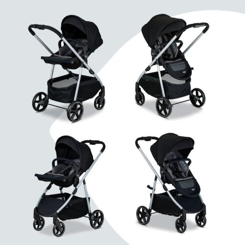 Britax Grove Modular Lightweight Baby Stroller - Pindot Onyx