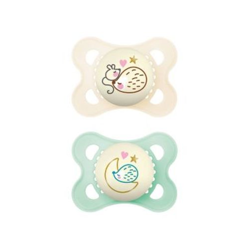 MAM Glow In The Dark Night Pacifier 0-6m - 2pk - Unisex