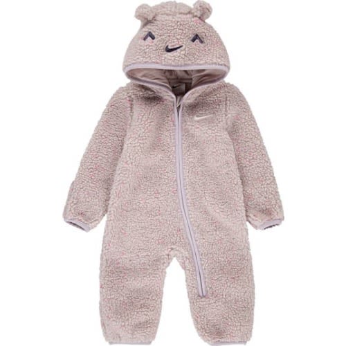 Cozy Comfort Fleece Hooded Romper, 6M