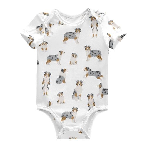 Ollabaky Unisex Baby Bodysuits Short Sleeve Cotton Baby Clothes