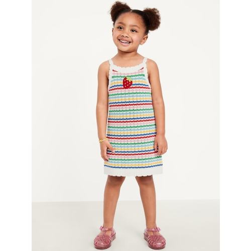 Sleeveless Sweater-Knit Dress for Toddler Girls