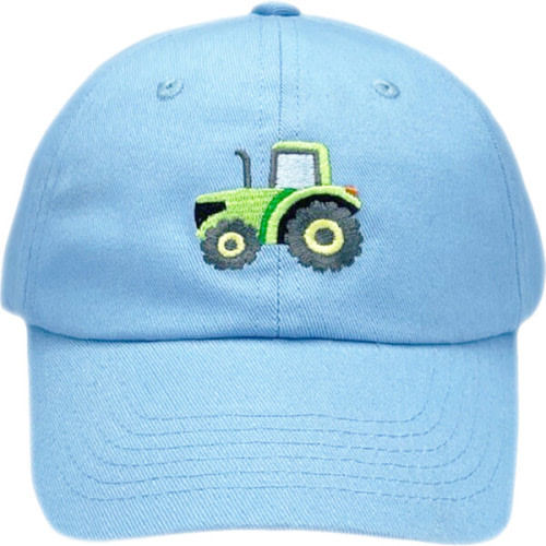 Tractor Baseball Hat, Blue - Bits & Bows | Maisonette