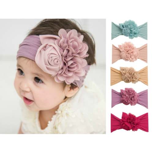 Baby Headband Floral Nylon Headbands Baby Girl Headbands - Etsy
