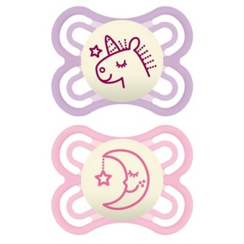 MAM Perfect Night Pacifier 2ct - 0-6 Months, Color: Pink
