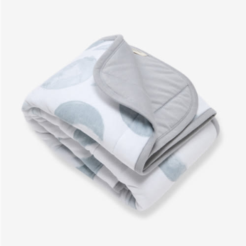 Burt's Bees Baby Reversible Blanket, Nursery, Stroller & Tummy-Time Organic Jersey Cotton Quilted Infant & Toddler Bedding