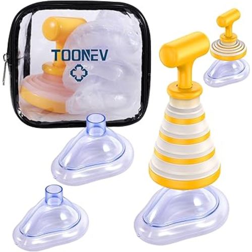 Foldable Anti Choking Rescue Home Emergency Device for Kids Adults and Elderly, Portable Airway Suction Management with Multi Mask,First Aid Kits Alternative to Heimlich Assist Device