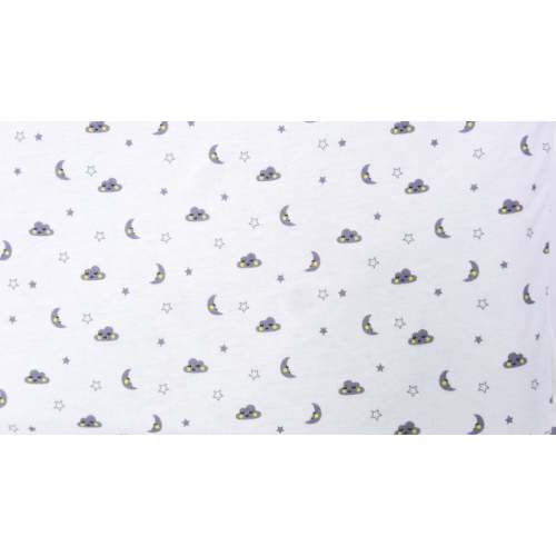 MOON & CLOUDS COTTON SHEET - FOR IDEAL BASSINET