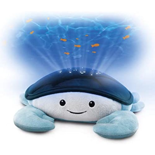 Zazu Cody The Crab Nightlight - LED Projector | Ocean Theme with Moving Fishes | Waves & Soothing Melodies | Battery-Operated Portable Baby Soother | 3 Steps Sleep Program | 5 Sounds | Cry Sensor