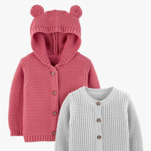 Simple Joys by Carter's Baby 2-Pack Neutral Knit Cardigan Sweaters