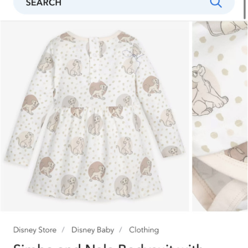 Simba and Nala Bodysuit with Skirt for Baby by monica + andy – The Lion King | Disney Store