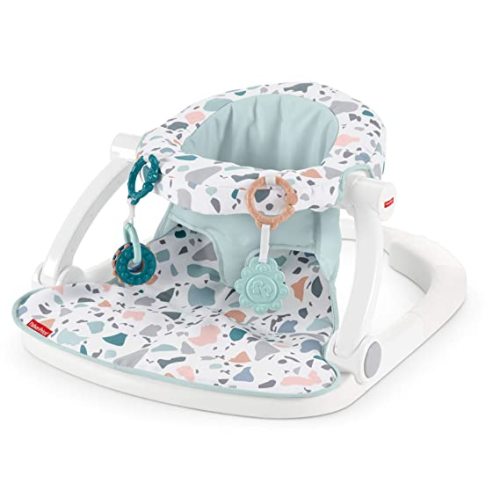 Fisher-Price Sit-Me-Up Floor Seat, Pacific Pebble, Infant Chair, Multi, 21 x 4.75 x 15.75" - Baby Chair