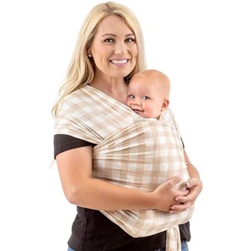 WeeSprout Baby Wrap Carrier - Perfect Baby Carrier Wrap Sling for Newborn and Infant, Enhances Baby Bonding, Soft and Breathable, Ideal for Babywearing