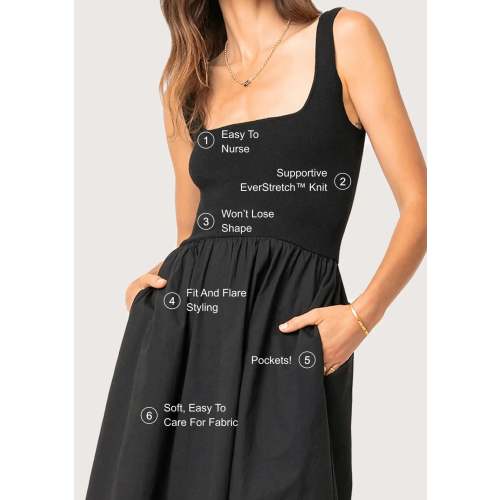 Illusion Dress - Black