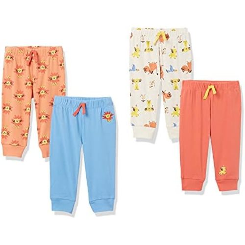 Amazon Essentials Disney | Marvel | Star Wars Baby Boys' Pants, Pack of 4