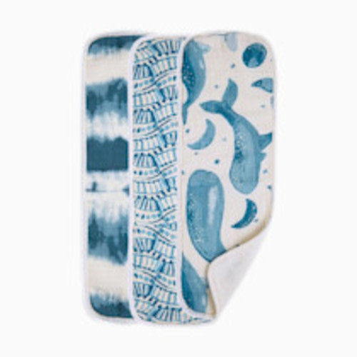 Crane Baby Cotton Muslin and Terry Burp Cloth Set (3 Pack) - Caspian
