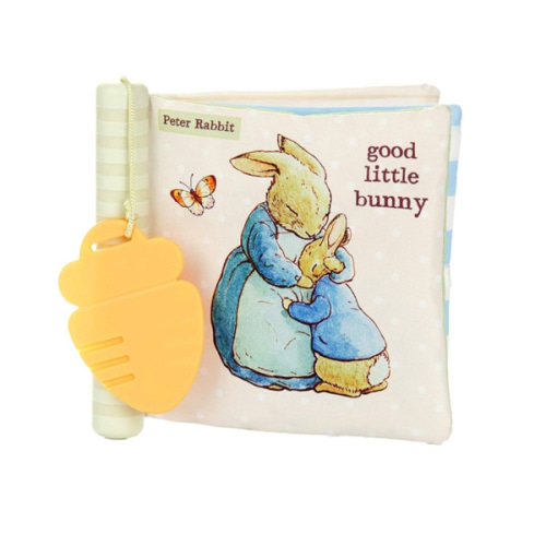 KIDS PREFERRED Beatrix Potter Peter Rabbit Soft Teether Book, 1 Count (Pack of 1), Multicolor