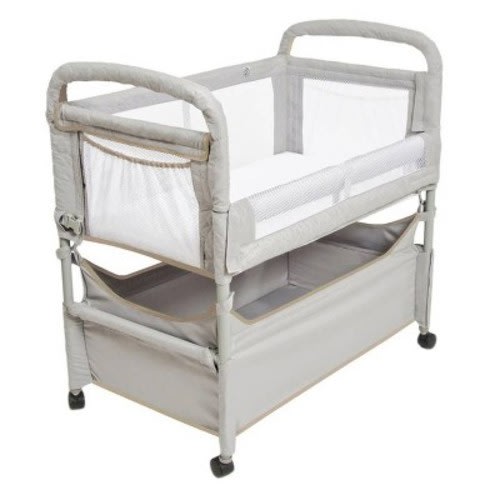 Arm's Reach Clear-Vue Co-Sleeper Bassinet - Gray