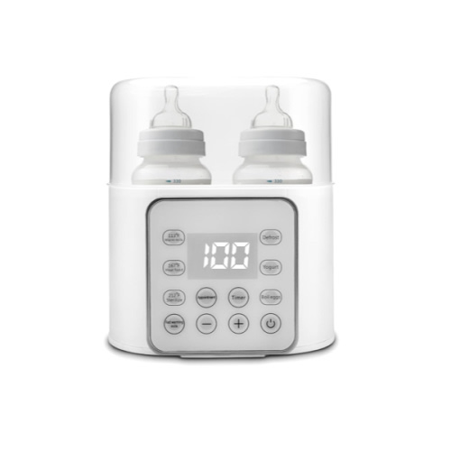 Baby Bottle Warmer 9-in-1 Multifuntion Breast Milk Warmer, Fast Baby Food Heater and Defrost Warmer with Timer for Twins, LCD Display Accurate Temperature Adjustment, 24H Constant Mode