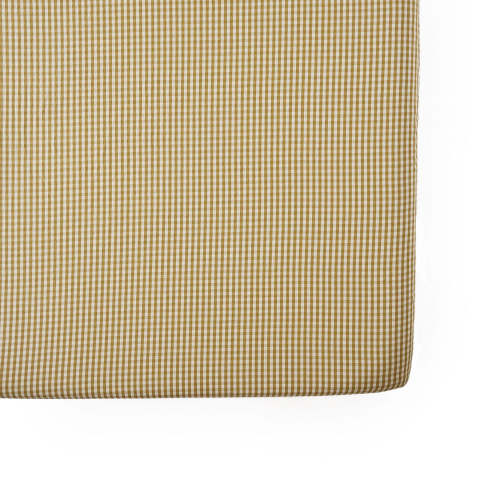 Gingham Crib Sheet - Dijon
