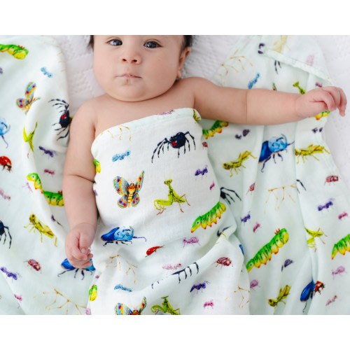 CUTE as a BUG Baby Blanket, Bamboo Swaddle, Newborn BAMBOO Swaddle Blanket, Bugs Baby Blanket, Bug Bamboo Swaddle, Bugs Life Swaddle