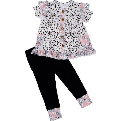 Allie Peplum Top & Leggings Set, 0-3M