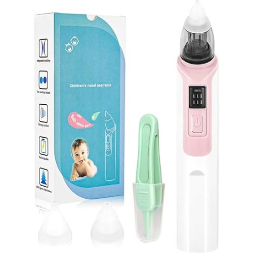 Nasal Aspirator for Baby Electric Nose Aspirator for Toddler Baby Nose Aspirator (Pink)