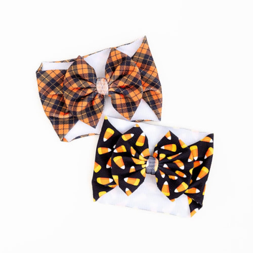 Candy Corn Biggie Bow Set