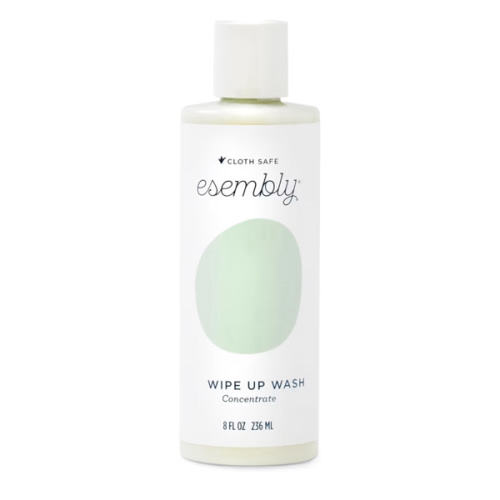 Esembly Wipe Up Wash Refill, Organic No-Rinse Foaming Wipes Solution, Natural Baby Wipe Solution for Reusable Wipes, Concentrate Refill Only, 8oz Bottle