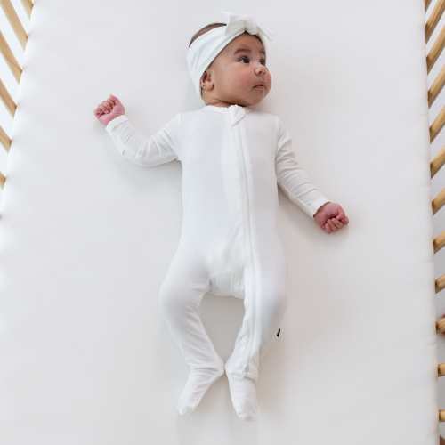 Zippered Footie in Cloud