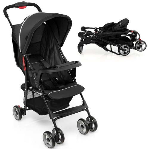 Kadyn Baby Stroller, Infant Carriage Bassinet Stroller,Toddler Travel Stroller for Airplane with Adjustable Backrest and Canopy
