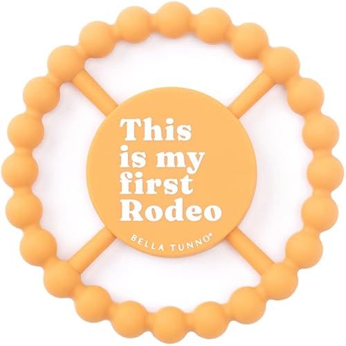 Bella Tunno Happy Teether – Soft & Easy Grip Baby Teether Toy, Silicone Teether Ring to Help Soothe Gums, Non-Toxic and BPA Free, First Rodeo