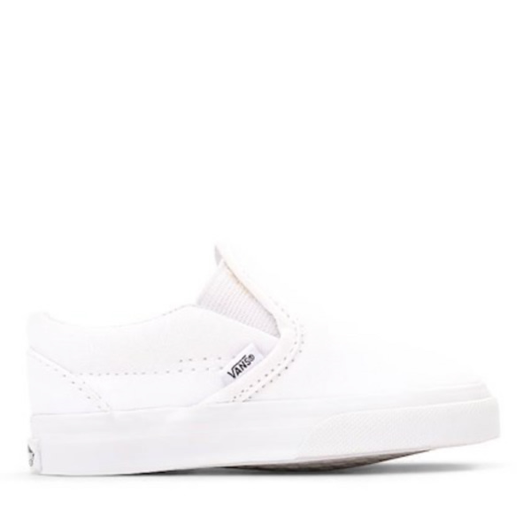 Vans Slip-On Skate Shoe - Baby / Toddler - White | Journeys Kidz