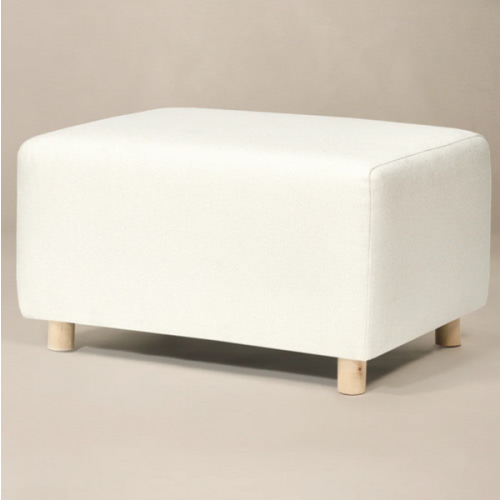 Ollie: Chair and Half Stationary Rectangle Ottoman with Wood Legs | Oilo™ Studio
