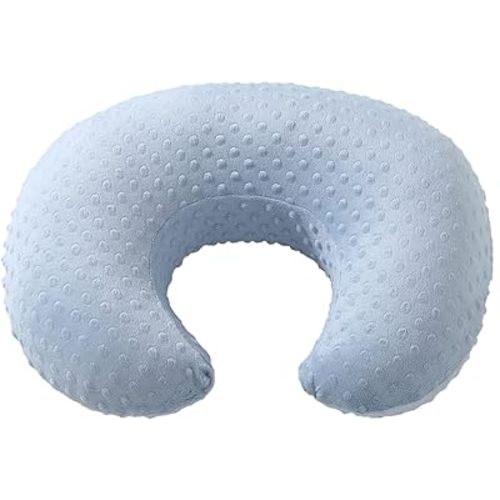 Baby Nursing Pillow Cover, Nursing Pillow Slipcovers for Breastfeeding Moms, Ultra-Soft Fit Standard Infant Nursing Pillows for Infant Newborn Baby Boy Girl (Blue)