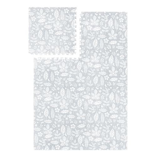 PopsyKosy Premium Exercise & Baby Foam Play Mats - Stylish & Large Non-Toxic Puzzle Floor Mat - 6 Tiles - Spacious 6ft x 4ft - Peel-Resistant Reinforced Ver. - Soft, Thick, Waterproof - Tranquil Gray