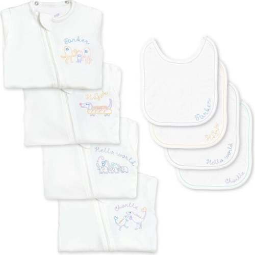 The 8 Pack Pop Bundle, White - PiP PEA POP Sleepwear | Maisonette
