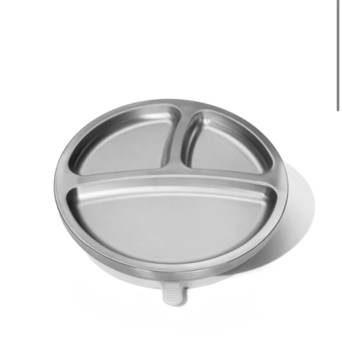 Stainless Steel Baby Plate - Avanchy – Seedlings & Sprouts
