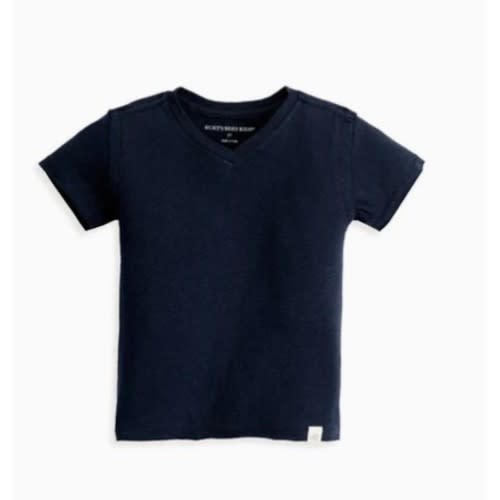 Short Sleeve Signature Organic Baby V Neck Tee