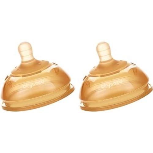 Thyseed Natural Series Nipple, Wide-Neck, Extra Slow Flow, 0-3 Month,2 Pack