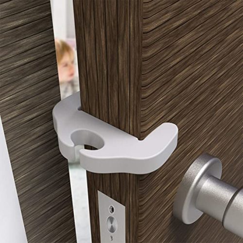 Door Pinch Guard - Door Stopper, Door Guards for Kids - Child and Baby Proof Anti Door Slam Stopper - Finger Pinch Guards for Kid, Babies, Toddlers | Foam | Latch Open for Safety, Dogs & Cats