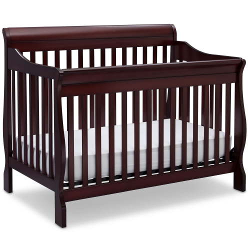 Delta Children Canton 4-in-1 Convertible Baby Crib, Espresso Cherry