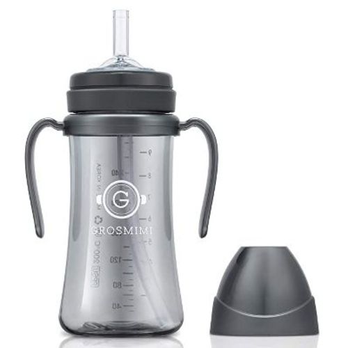Grosmimi Ppsu Straw Cup - 10oz (300ml) Charcoal